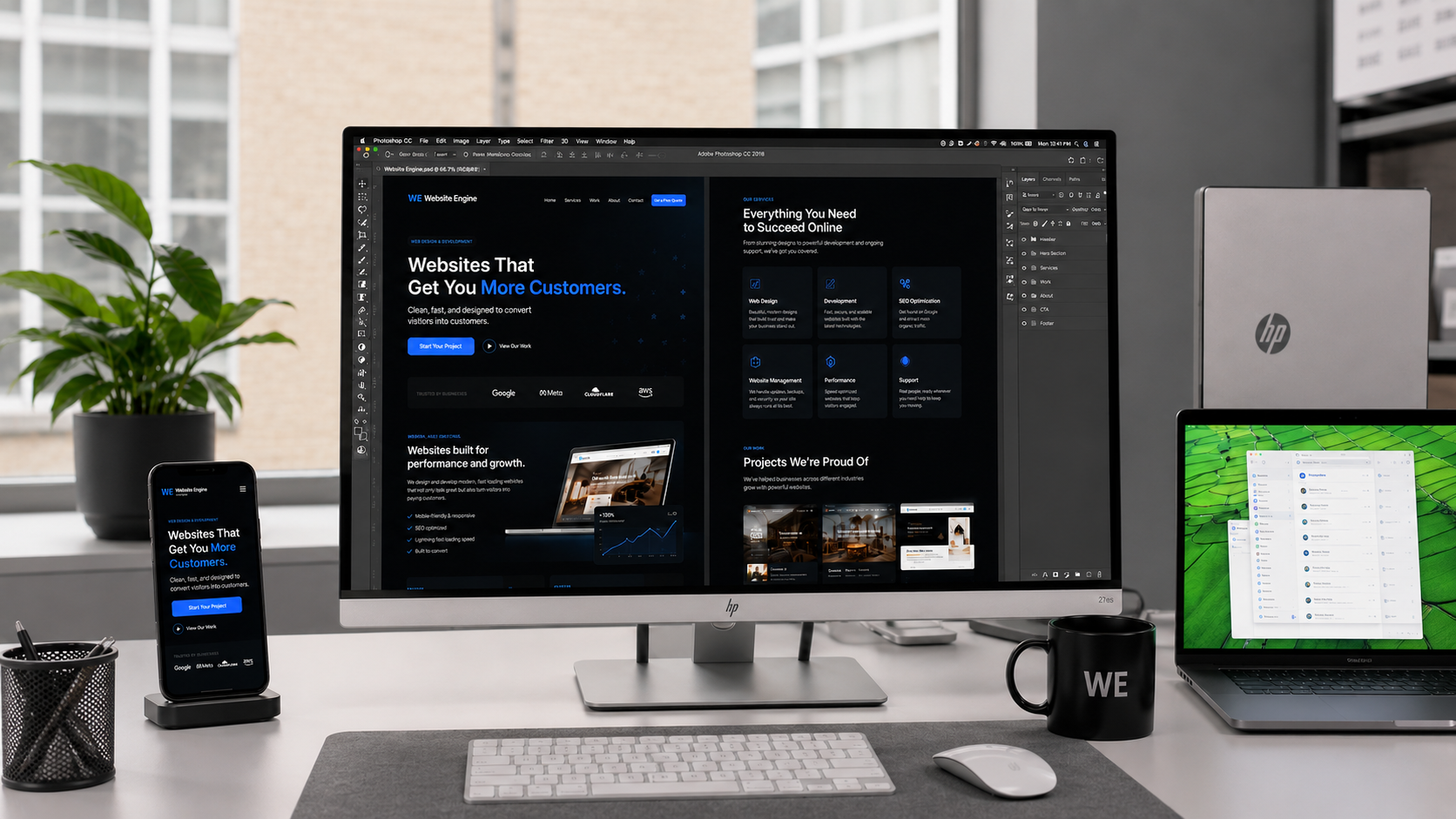 Modern website design